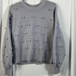 Madewell Brockton Bobble Sweater in Coziest Yarn S